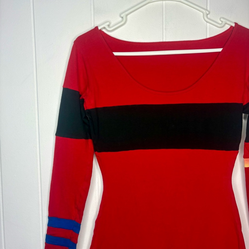 VINTAGE Ralph Lauren POLO Red Black Leotard Ski Outfit Stirrups One Piece 90’s - Picture 10 of 13